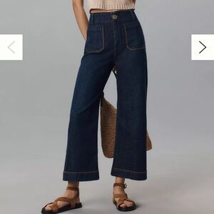 The Colette Crop wide-leg jeans by Maeve Anthropologie